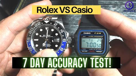 casio or rolex|Rolex vs Casio watch accuracy.